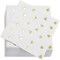 Valentine&#x27;s Paper Napkins for Party Supplies (White, Gold Foil, 5 In, 50 Pack)